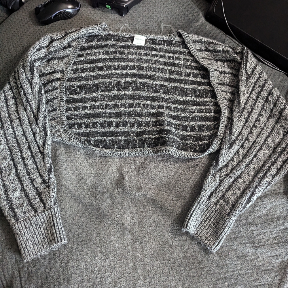 Wild Fable Gray Knit Shrug Sweater